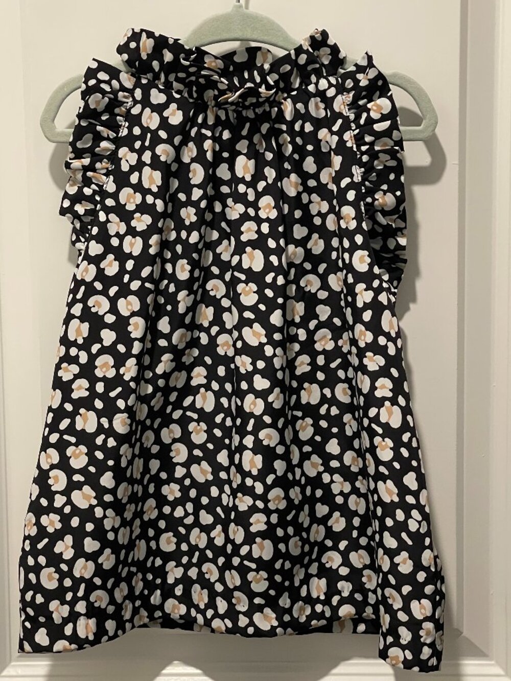 Janie and Jack Girls High Neck Ruffle Floral Sleeveless Top – Size 5 - NWOT
